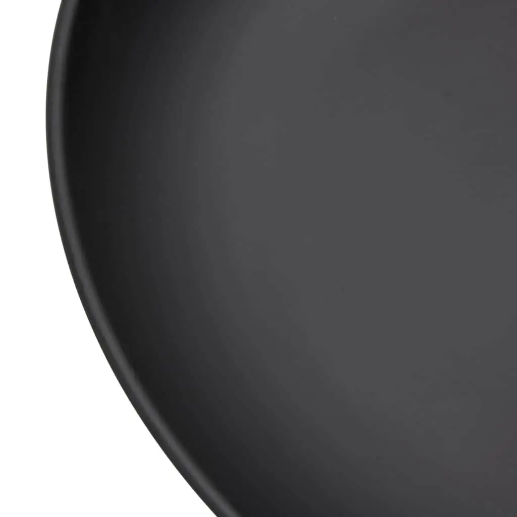 Fire Pit Steel Black 57cm Bowl Outdoor Heating for Garden Patio Fireplace