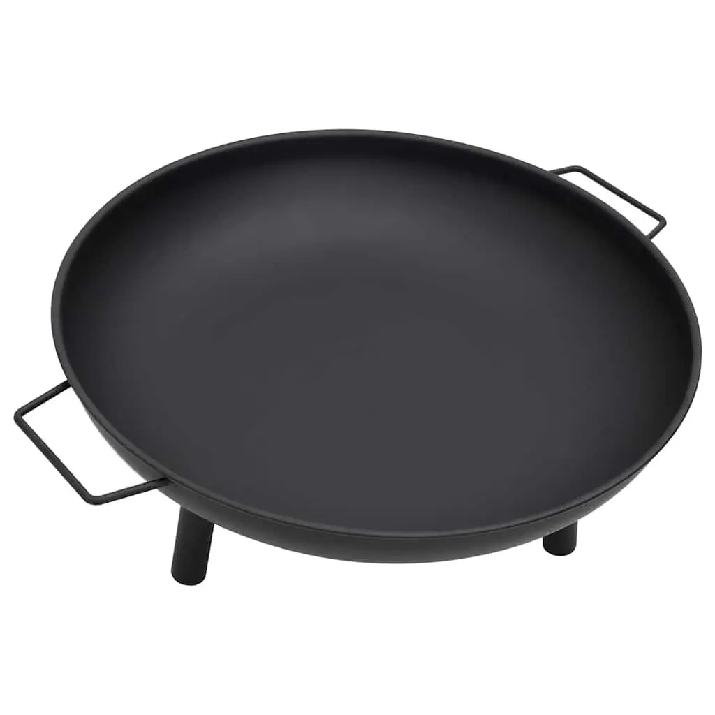Fire Pit Steel 67.5x58x22.5 cm Black Bowl Outdoor Garden Patio Heating