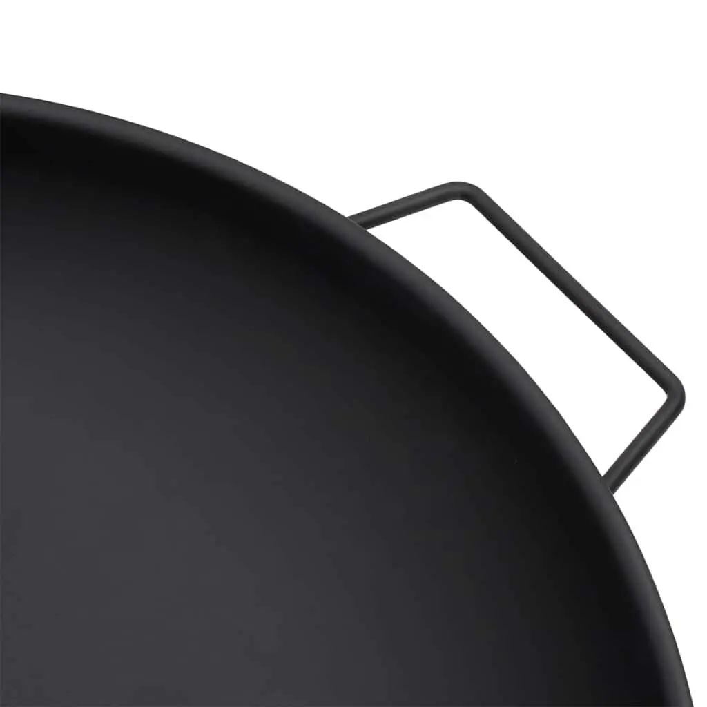 Fire Pit Steel 67.5x58x22.5 cm Black Bowl Outdoor Garden Patio Heating