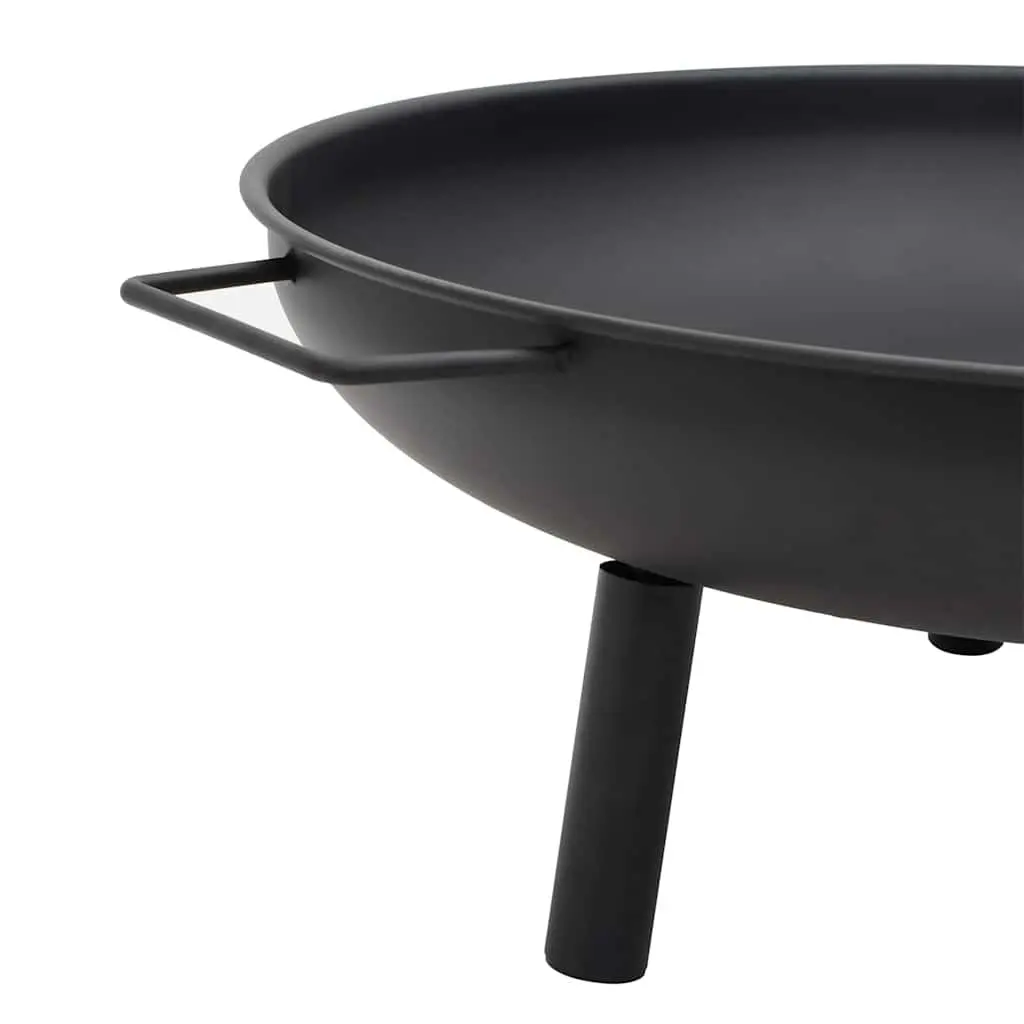 Fire Pit Steel 67.5x58x22.5 cm Black Bowl Outdoor Garden Patio Heating