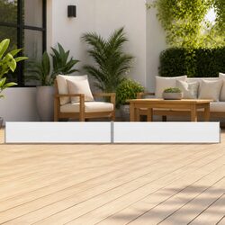 Patio Retractable Side Awning 140x1200cm Cream Outdoor Garden Sunshade Screen