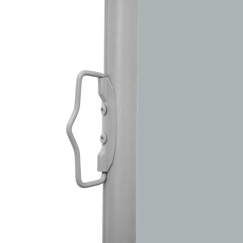 Retractable Side Awning Polyester 140x1200cm Anthracite Outdoor Privacy Screen for Patio Balcony