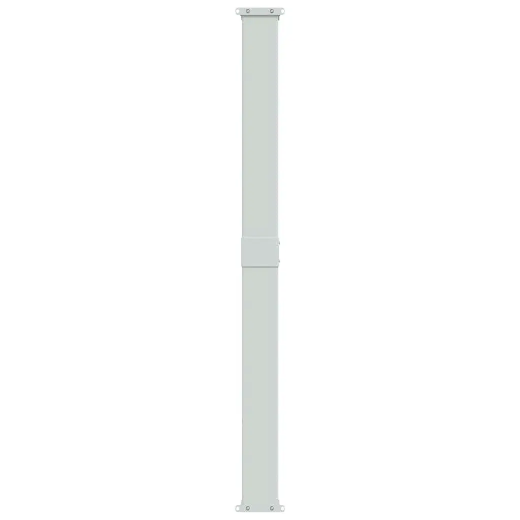 Retractable Awning for Patio Grey Polyester 180x500cm Outdoor Privacy Screen Wind Protection