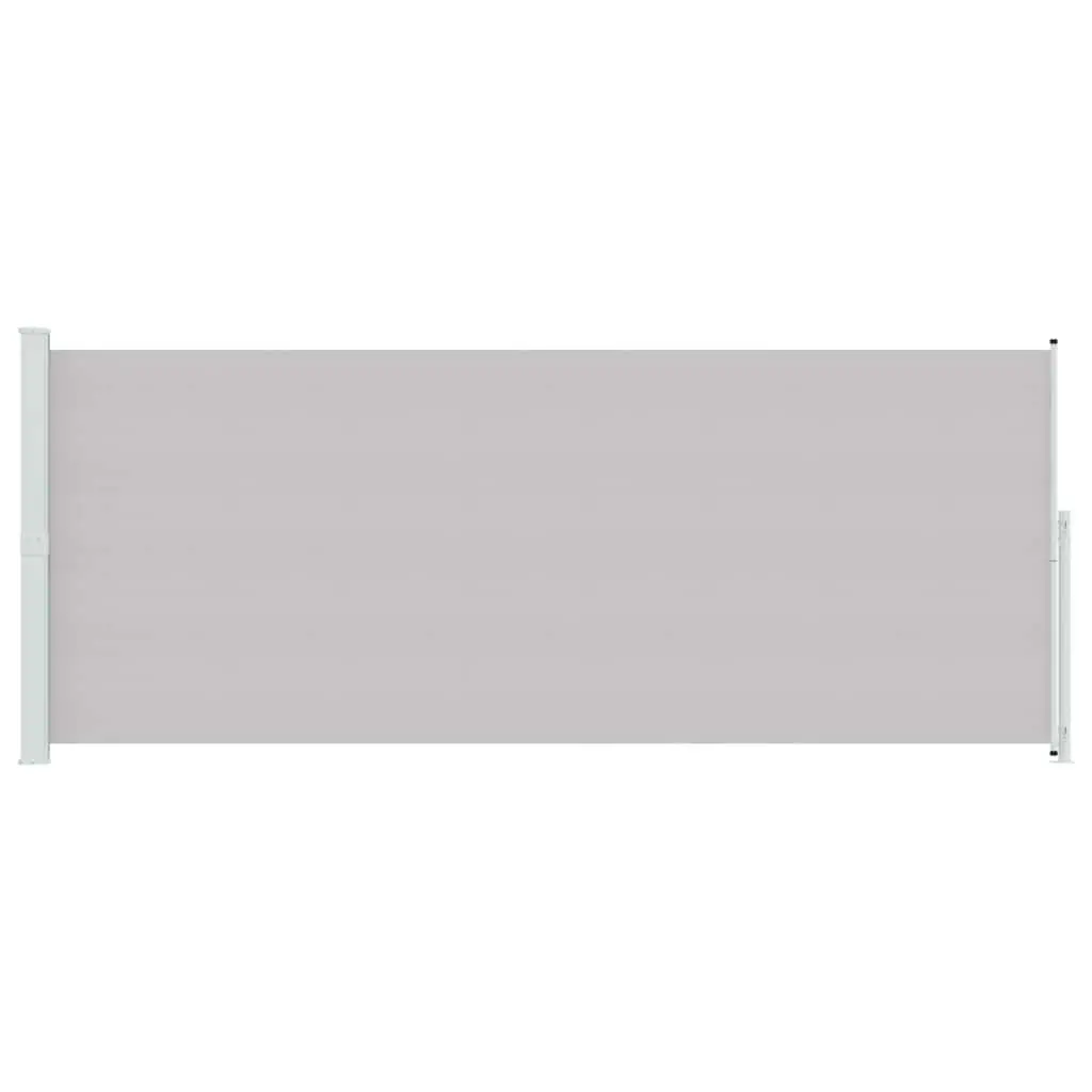 Patio Retractable Side Awning 200x500cm Grey Outdoor Sunshade Privacy Screen