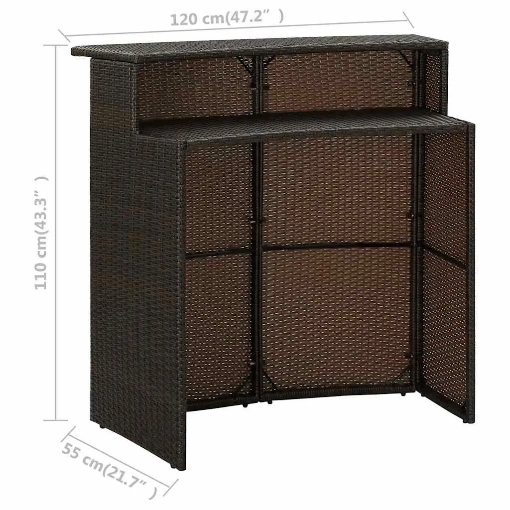 2-Tier Bar Table for Outdoor and Indoor Use
