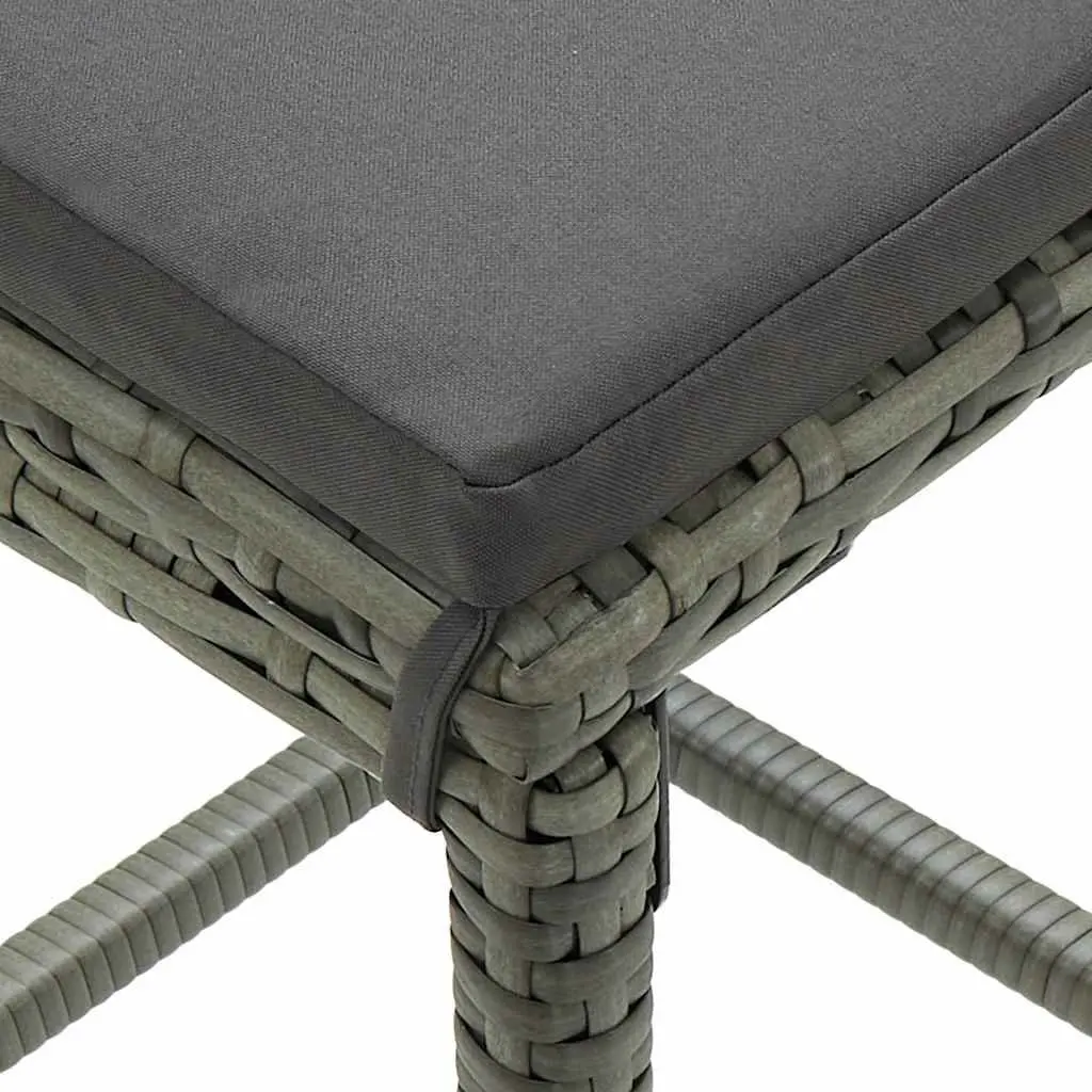 Grey Rattan Bar Set for Indoor and Outdoor Use