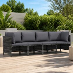 Functional 4-Seater Garden Sofa for Outdoor Comfort