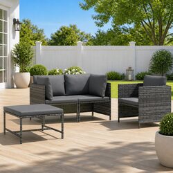 Ideal 4-Piece Sofa Set for Outdoor Entertaining