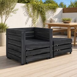 Versatile Pallet Lounge Set for Garden and Patio Use