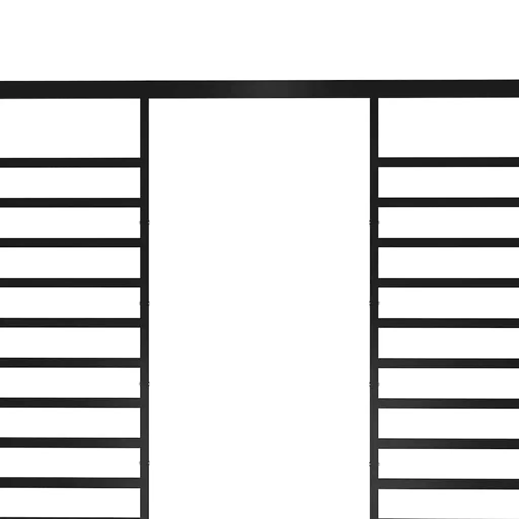 Gazebo Iron 4x3m Retractable Roof Anthracite Outdoor Canopy Shelter