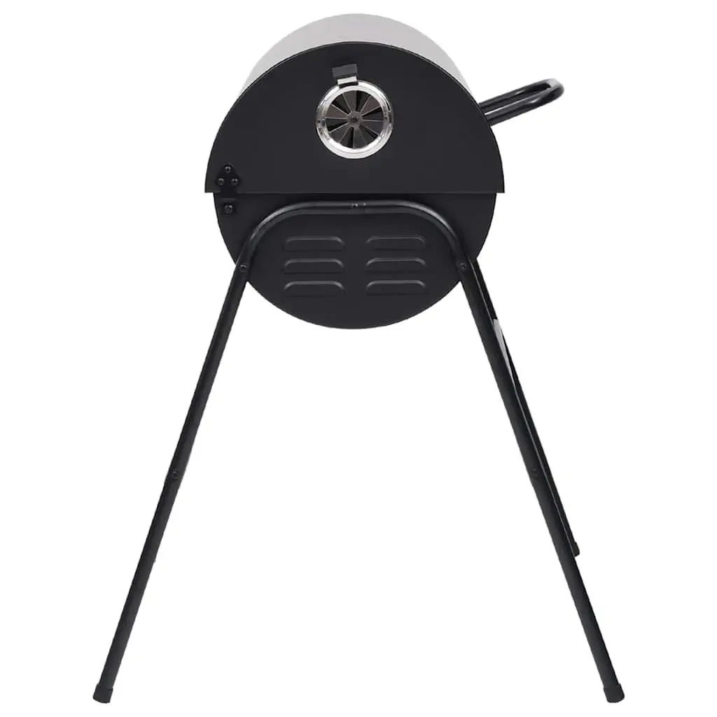 Barrel Grill Charcoal Outdoor Heavy-Duty Steel 80 x 95 x 90 cm Black