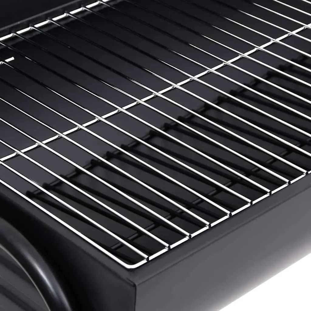 Barrel Grill Charcoal Outdoor Heavy-Duty Steel 80 x 95 x 90 cm Black