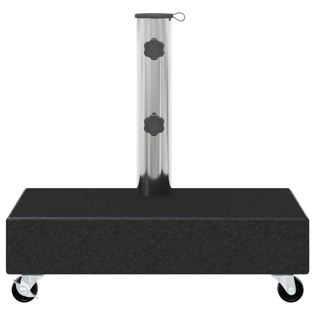 Umbrella Base Granite Heavy Duty Black Outdoor Parasol Stand Holder