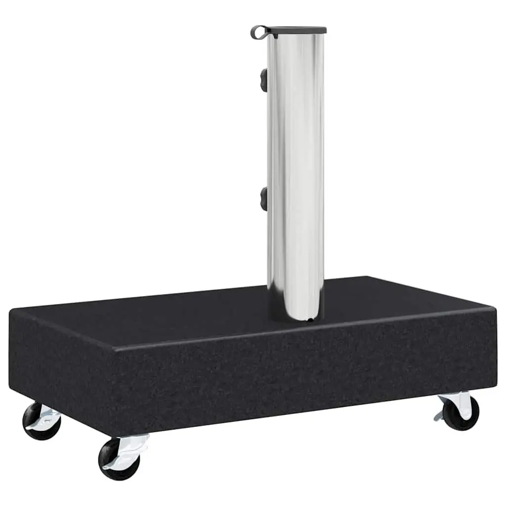Umbrella Base Granite Heavy Duty Black Outdoor Parasol Stand Holder