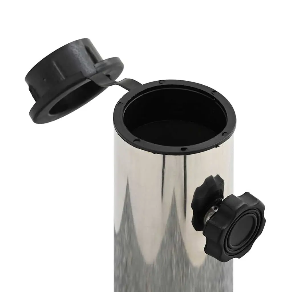 Umbrella Base Granite Heavy Duty Black Outdoor Parasol Stand Holder