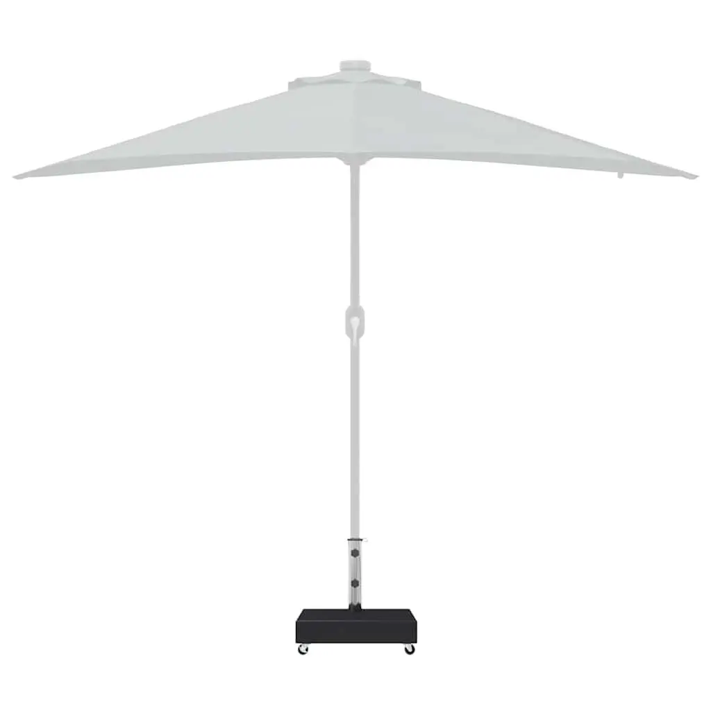 Umbrella Base Granite Heavy Duty Black Outdoor Parasol Stand Holder