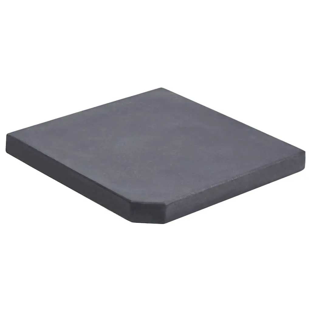 Umbrella Weight Plate Granite Square 25kg Black Base Stand