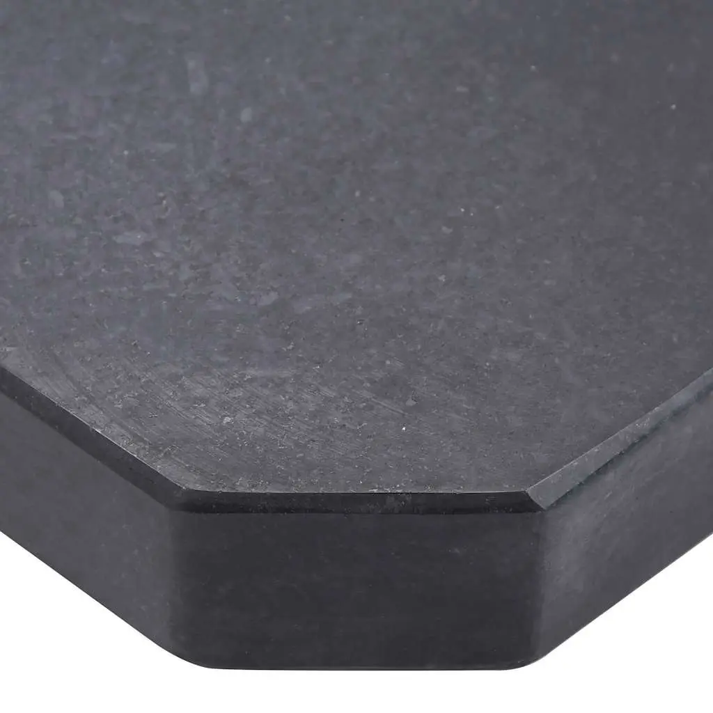 Umbrella Weight Plate Granite Square 25kg Black Base Stand