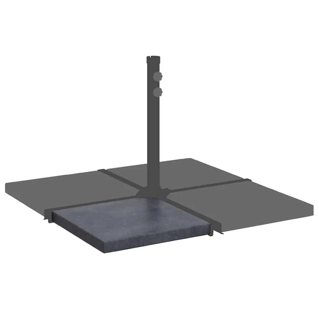 Umbrella Weight Plate Granite Square 25kg Black Base Stand