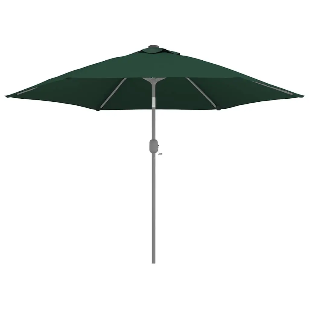 Replacement Fabric for Outdoor Parasol UV Protective 300cm Green Durable Polyester Shade Cover