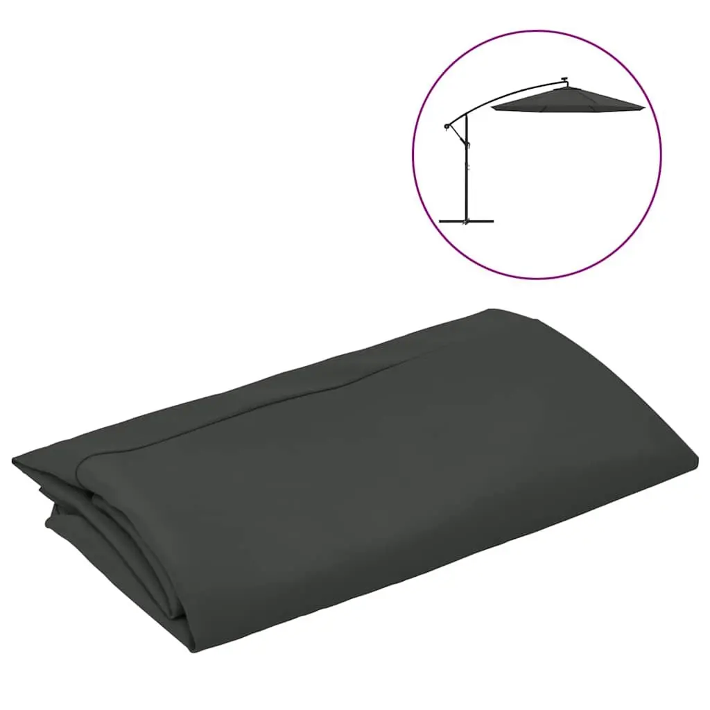 Replacement Fabric Parasol UV Protective Polyester 300cm Anthracite