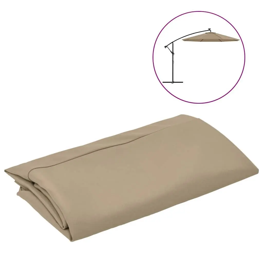 Replacement Fabric Cantilever Umbrella Polyester 350 cm Taupe