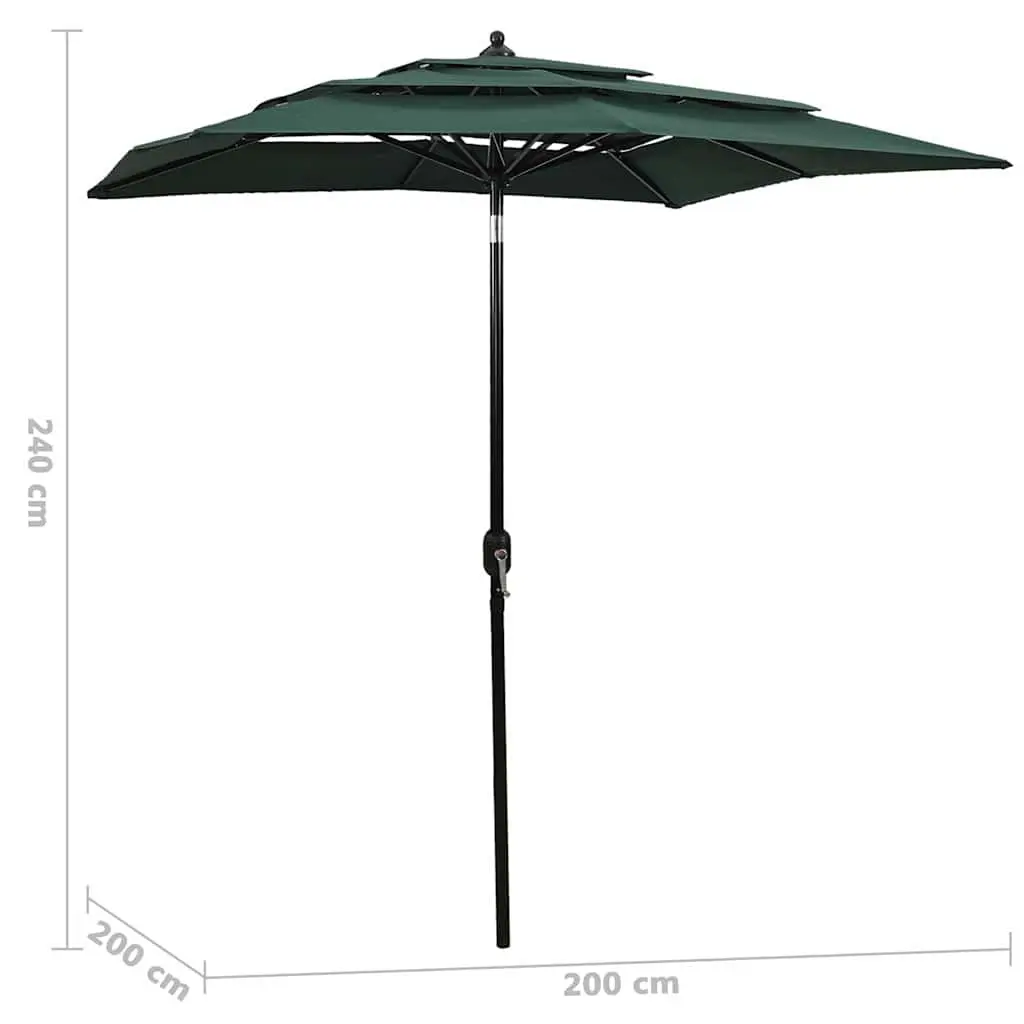 3-Tier Umbrella for Patios and Gardens