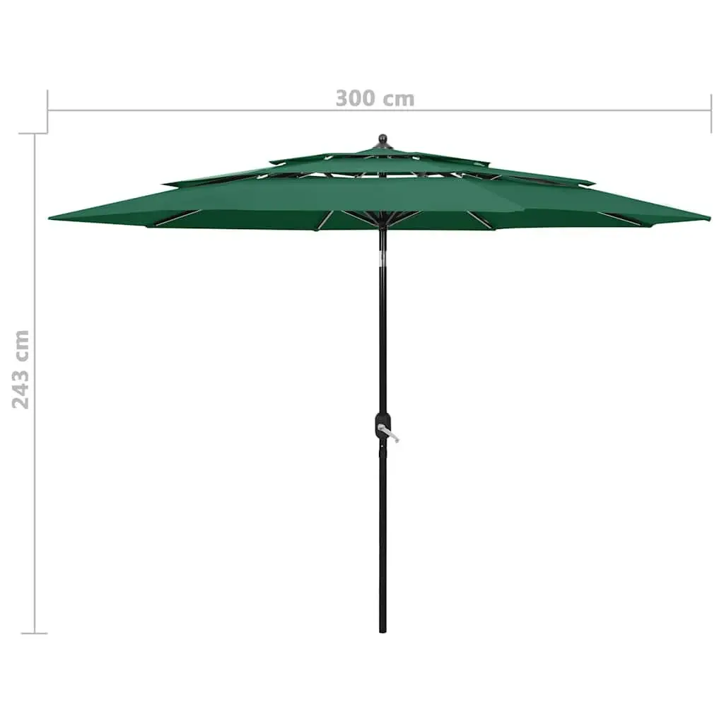 3m Garden Parasol for Outdoor Enjoyment