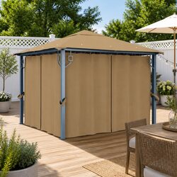 Perfect Gazebo for Family Gatherings 300x300cm Taupe