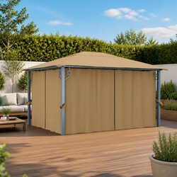 Functional Gazebo with Curtains for Outdoor Spaces 400x300 cm