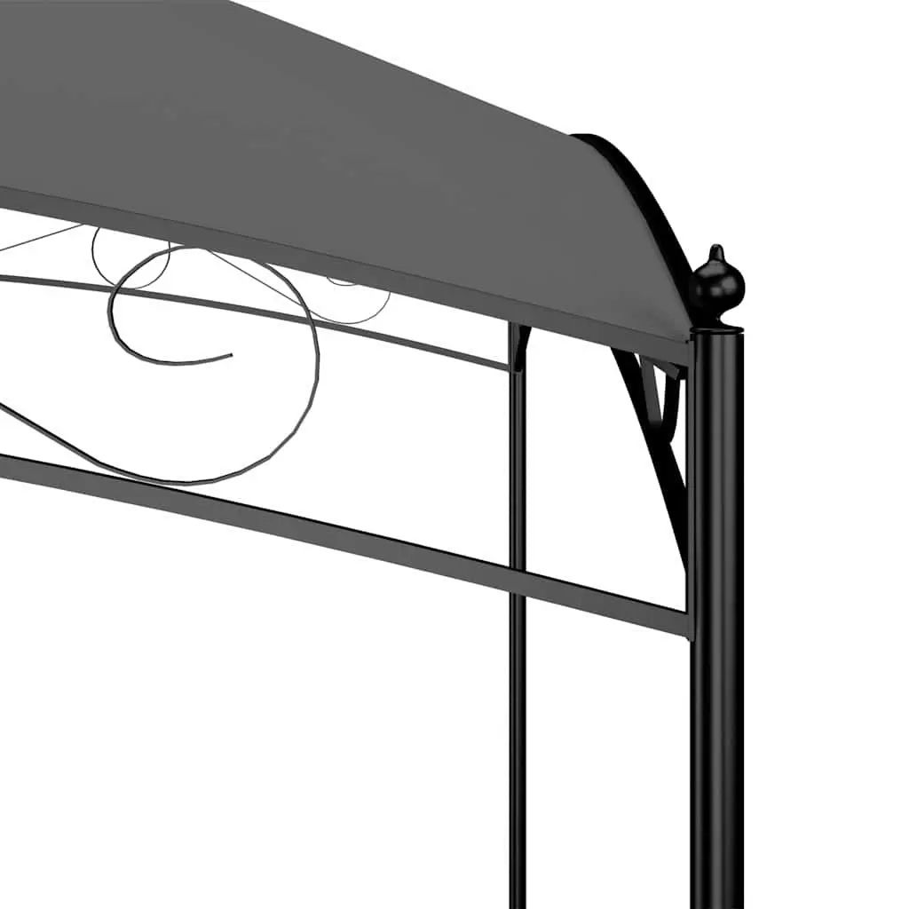 Gazebo Steel 3x3x2.65m Anthracite Outdoor Pavilion Canopy Shelter