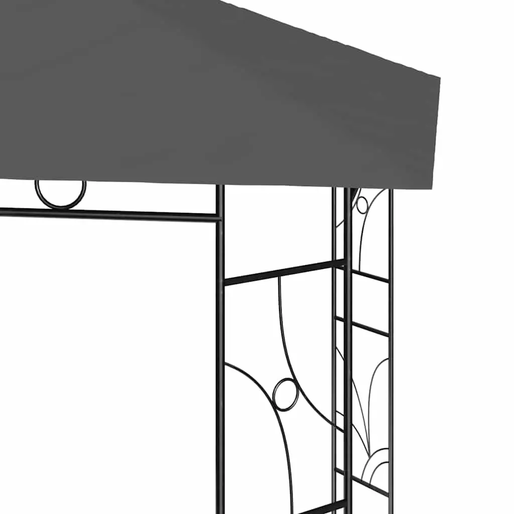 Gazebo Steel Frame 4x3x2.7m Anthracite Outdoor Canopy Shelter Garden Party Tent