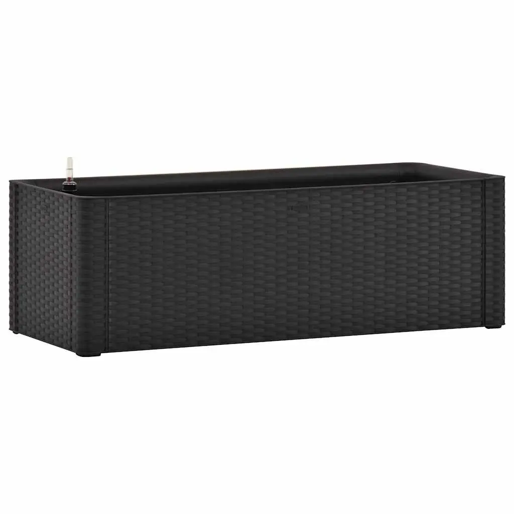 Raised Garden Bed Self Watering System Anthracite 100 x 43 x 33 cm PP