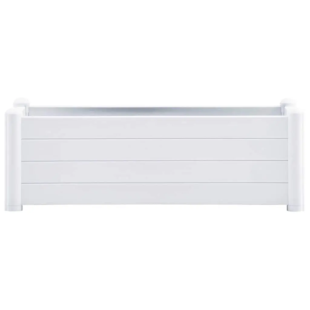 Raised Garden Bed Planter White PP Outdoor Indoor Flower Plant Vegetable Herbs