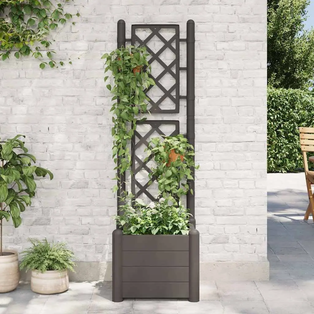 Garden Planter with Trellis Raised Bed Flower Box Climbing Plants Support