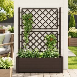 Functional Garden Planter with Trellis for Any Outdoor Setting