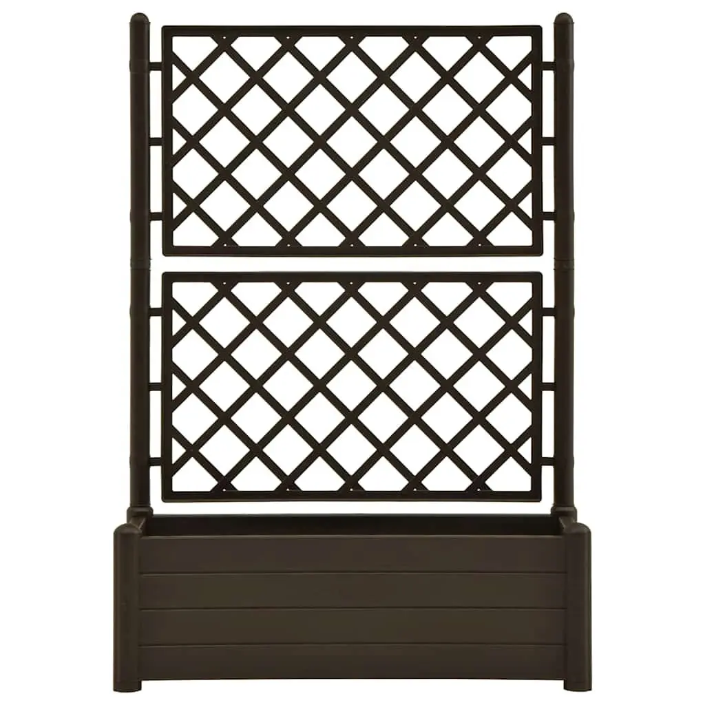 Garden Planter with Trellis Raised Bed Flower Box Outdoor Climbing Plants