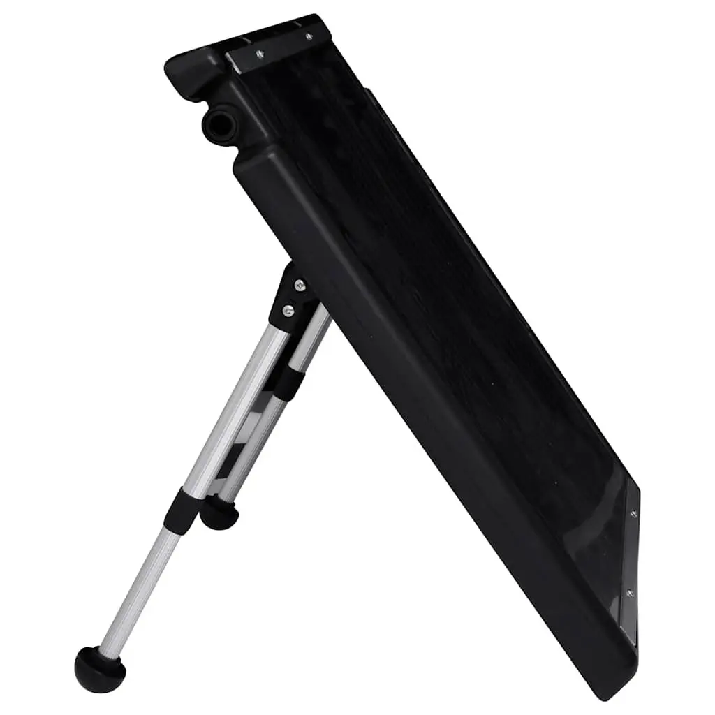Solar Heating Panel for Above Ground Pool 75x75 cm Black Durable Construction with Adjustable Support Feet