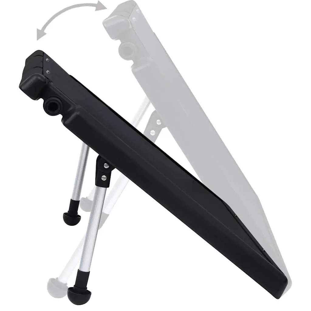 Solar Heating Panel for Above Ground Pool 75x75 cm Black Durable Construction with Adjustable Support Feet
