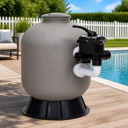Pool Sand Filter Side Mount 6-Way Valve Grey Water Purification System