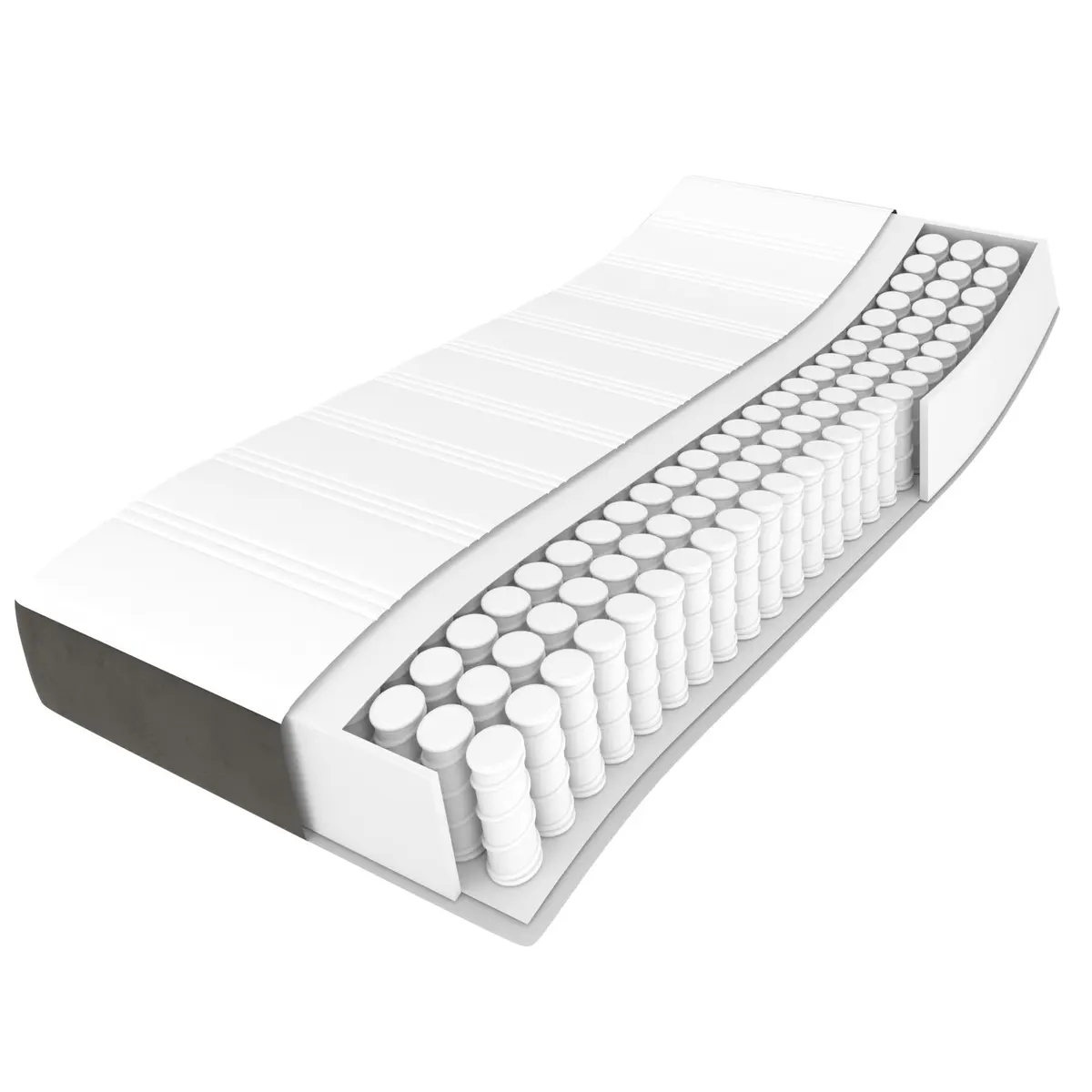 Box Spring Bed with Pocket Spring Mattress Velvet Queen Size 153x203 cm Dark Grey