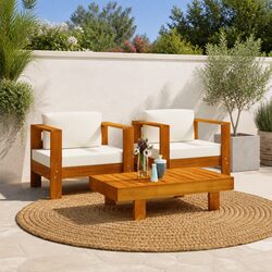 Durable 3 Piece Garden Lounge Set for Outdoor Relaxation