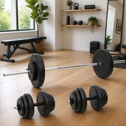 Practical 60kg Weight Plates Set for Home Workouts