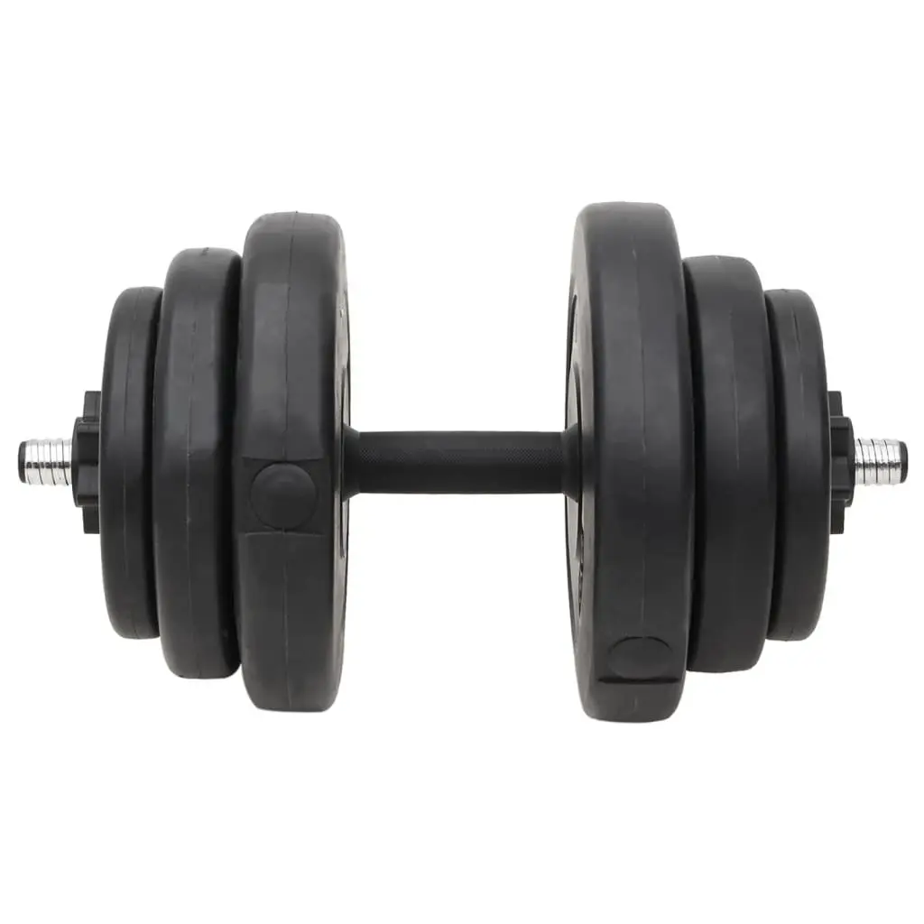 Barbell and Dumbbell Weight Plates Set Cement 60kg Black