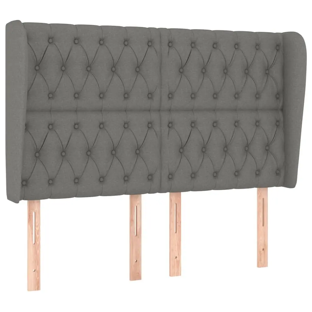 Queen Size Bed with Fabric Box Spring and Pocket Spring Mattress in Grey with Adjustable Headboard