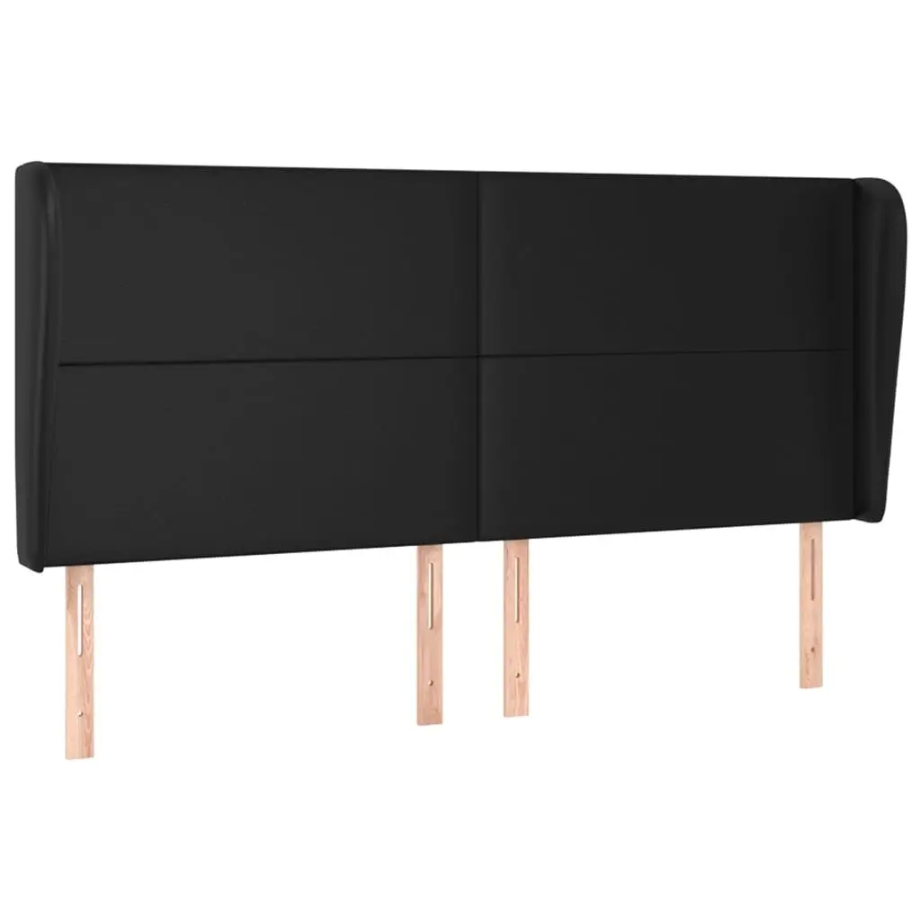 Queen Size Box Bed Faux Leather Frame with Integrated Pocket Spring Mattress Black