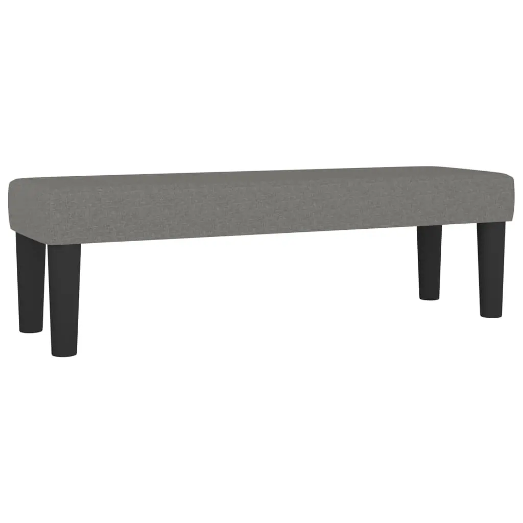 Queen Box Spring Bed Fabric Dark Grey Adjustable Headboard 152x203 cm