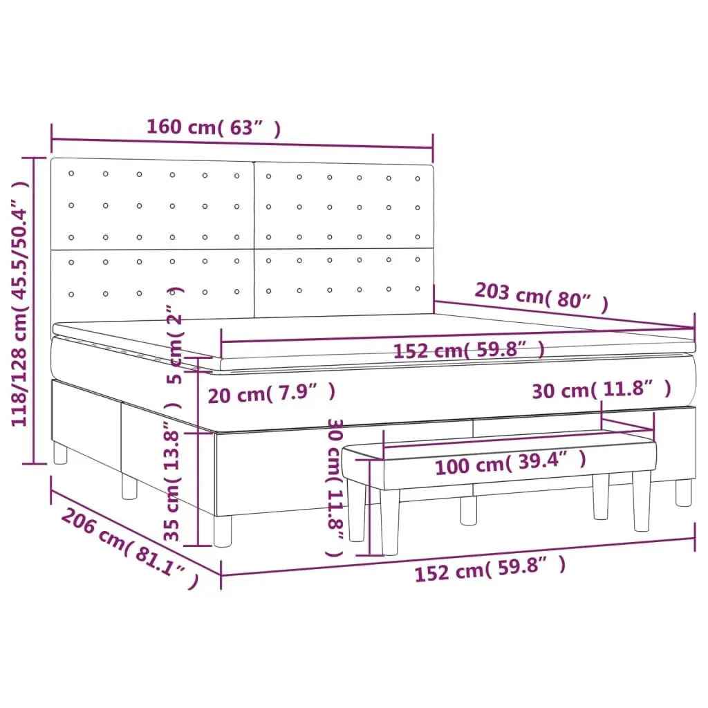 Queen Box Spring Bed for Home Use