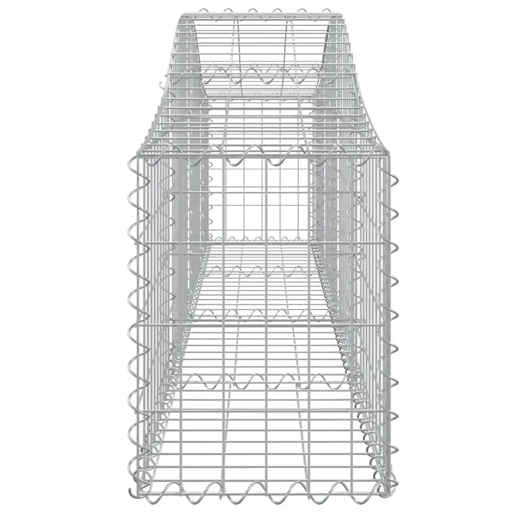 Arched Gabion Baskets 2 pcs Garden Barrier Retaining Wall Outdoor Decoration