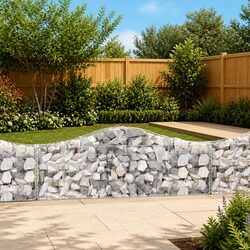 7 pcs Arched Gabion Baskets for Versatile Garden Use